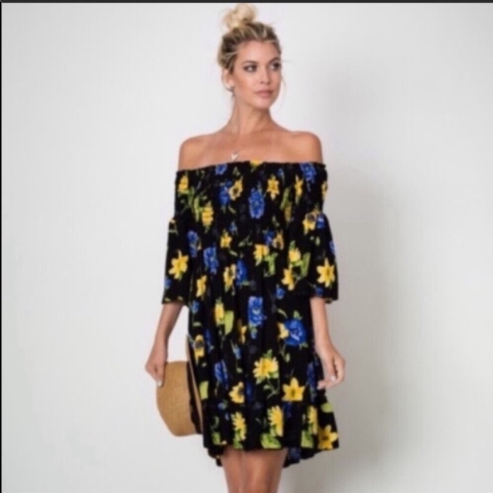 Stunning off shoulder floral dress